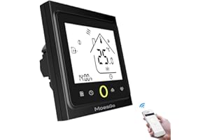MoesGo Termostato Calefacción WiFi para Caldera,Termostato Inteligente de Ambiente Programmabile Compatible con Alexa Echo/Google Home,Control con Smart Life/Tuya App