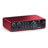 Focusrite Scarlett 2i2 Gen 4 Ses Kartı: Kayıt, Şarkı Yazma, Yayın ve Podcasting İ&ccedil;in USB Audio Aray&uuml;z&uuml;, St&uuml;dyo Kalitesinde Ka
