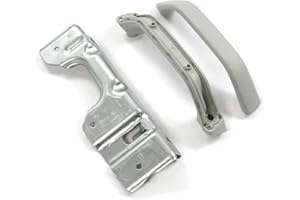 ‎MOKEUM Volkswagen Nachrüstsatz T5 T6 Bus Multivan Haltegriff rechts A-Säule Griff Angstgriff, perlgrau, Edelstahl, minimalistisch