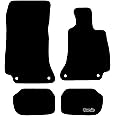 Carsio Carpet Car Mats For Mercedes Benz E Class Coupe 2017+ Tailored Fit Floor Mat Set Complete Accessory Black Custom Fitted - All Weather, Anti-Slip Backing & Black Trim