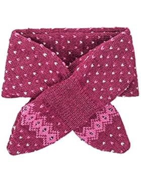 maximo Baby-Mädchen Schal Halstuch, Punkte, Streifen, Mehrfarbig (Astermeliert/Pinkmeliert 2685), One size (Herstellergröße...