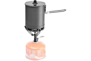 Fire-Maple G3 Set da Cucina da Campeggio Ultraleggero con Pentola in Alluminio, Fornello in Titanio, Forchetta-Cucchiaio in Titanio e Acciarino Kit da Cucina per Backpacking Trekking Pesca(Hornet 2)