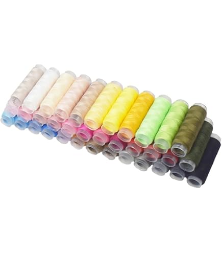 Lot De 33 Bobines De Fil à Broder En Soie De Mûrier - Fil Naturel Pour Tricot Main, DIY, Création De Bijoux Et Décorations