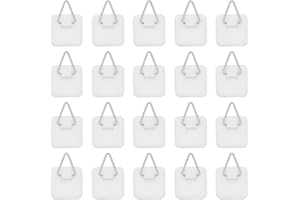Tincogo Juego de soportes verticales para placas de pared con adhesivo invisible de 1.25 pulgadas (paquete de 20)