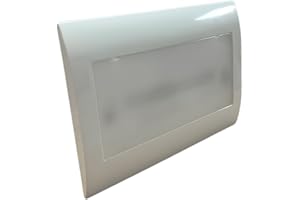 A2ZWORLD 1 Pezzo Lampada di Emergenza LED 2W 168LM 220V, Per Scatola 503 da Incasso, Autonomia 3 Ore, Anti Black Out, Placca Bianca, Bianco Freddo 6500K, Batteria Li-ion 3,7V 800mAh, 115X80X28mm