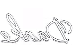 KCIBYVX Koobysix Stanzschablone Danke Prägeschablonen Stanzformen Schablonen Für Scrapbooking, Fotopapier, Karten, Handwerk Prägen DIY Herstellung Geburtstag Geschenk