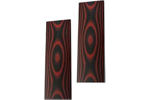 通用 Matériau de Poignée de Couteau G10 écailles rouges, couteliers épée bricolage dalles poignées Micarta ébauches dalles matériel, lot de 2 pièces