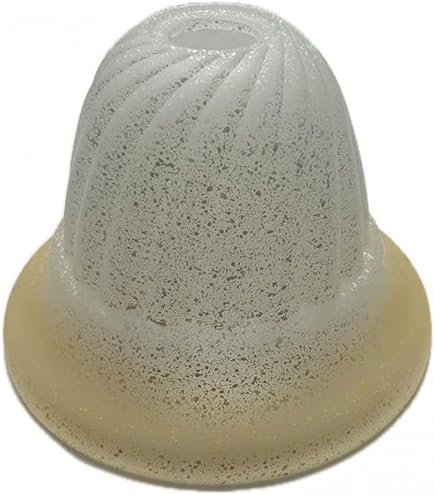 Vetro Ricambio Per Lampadario - Coppa Liscia Ambra, Attacco E14, Diam. 13.5cm - Foto 7