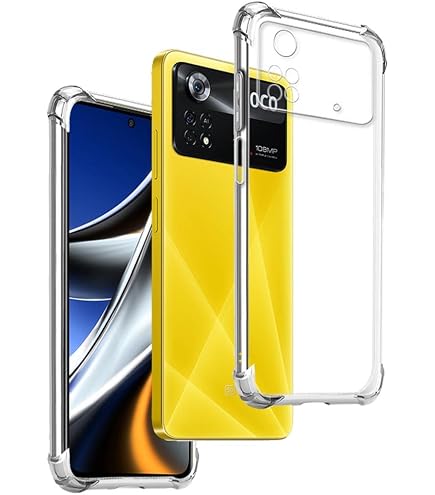 Custodia Per Xiaomi Poco X4 Pro 5G, Cover Laureato In Vetro Temperato 9H, Bordo TPU Morbido, Design Sfumato, Protezione Antiurto, WEIOU - 4
