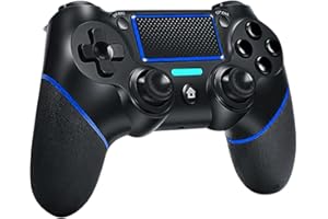 VRLEKAM Wireless Controller für P,S,4, Game Controller für P,s,4 mit Dual Vibration und Ladekabel