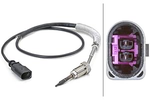 ‎HELLA HELLA 6PT 014 494-261 Sensor, Abgastemperatur - 2-polig - geschraubt - Kabel: 660mm