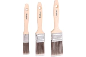 ProDec 3-częściowy syntetyczny zestaw Premier Trade Professional, zawiera 1, 1,5, 2-calowe pędzle, zestaw 3 szt