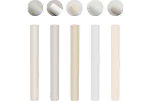 PLIMBIN Lot de 5 kits de réparation pour stratifié en chêne, bâtonnets de cire en bois, kit de réparation de parquet, kit de réparation pour rayures et trous, sol stratifié de meubles, chêne blanc