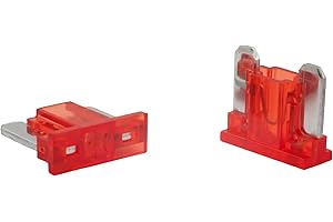 SeKi Pack de 5 fusibles à lame Mini LP Low Profile 10A rouge ; Fusible de voiture 58V/DC, fusible à lame, bateau, remorque, camion, caravane