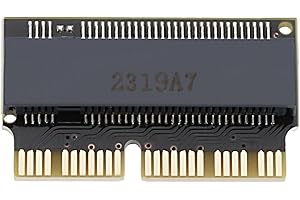 eMagTech Carte Adaptateur SSD NGFF M.2 NVME Compatible avec MacBook Air A1465 A1466 (année 2013-2016) Compatible avec Mac Pro (année Fin 2013-2015) 22.3x13.2mm