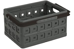 ‎SUNWARE PERFECTLY ORGANISED Sunware 57500617 - Klappbox 24 Liter, anthrazit, 1 Stück