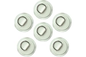 JOIBA Patch en D en acier inoxydable 3,15 pouces - Patch circulaire en D en PVC pour bateaux gonflables, kayaks, bateaux gonflables, SUP et canoë-up - Pas de colle