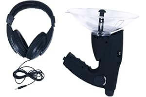 ZONADAH Parabolmikrofon Bionisches Ohr Elektronisches Vogelhöraufzeichnungsgerät 8X21 Zoom HD Outdoor Birdwatching Teleskop Monokularer Beobachtungsabstand 8m-1200m