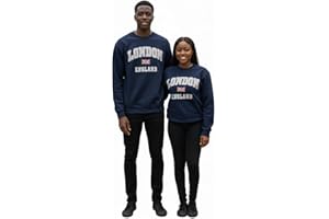 British Heritage Brands LE201NG Unisex London England Sweatshirt Navy Grey XS-2XL