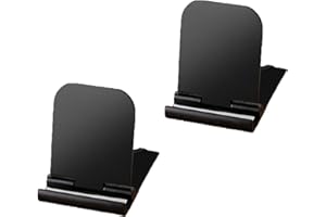 LMOGWL 2pcs Pliable téléphone Portable Stand, Multi - Angle réglable Portable Desktop téléphone Portable Stand, Compatible avec iphone/Samsung/Tous Les Smartphones 4-9,7 Pouces (2 Noir)