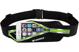 WANTALIS Xtens Ceinture de Running Sac Banane - Poche Extensible et Etanche - Anti-transpiration pour smartphone (même de grande taille), clés, etc…