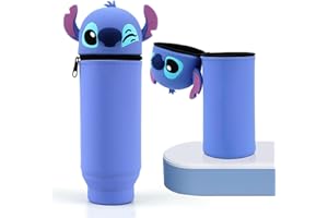 LAKIND Pencil Case, Pencil Case for Stationery, Unisex Capacity Pencil Case, Cosmetic Bag, Pencil Bag, Cute School Gifts for Children, blue pencil case, pencil case