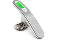 Kueh Portable 50KG/10g Digital Luggage Scale LCD Electronic Hanging Pocket Scale Weight Balance Data Hold Tare Function Auto 