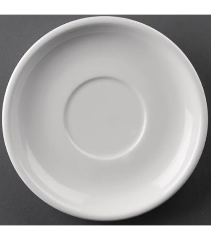 6 Assiettes à Pâtes METRO Professional En Porcelaine Blanche - 24 Cm De Diamètre, Pour Restaurant/Robuste