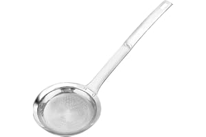 Aiareozy 10cm Schiumarola Acciaio Inox, Schiumarola per Fritti, Ragno da Cucina Acciaio, Colino Fritto, Ragno Cucina per Cucinare, Friggere, Arrostire, Pasta o Gnocchi in Cucina
