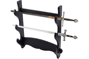 HEEPDD Schwertständer, dreistufiger Samurai Schwerthalterung Displayhalterung Schwert Katana Halterung Halterung Displayteile Wandmontage