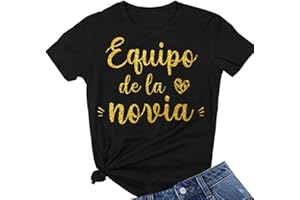 JPHCHSC Camiseta De La Mariee Team Bride para Mujer, Top De Dama De Honor, Camisetas De Despedida De Soltera, Camisetas De Manga Corta, Tops del Equipo De La Mariee 033
