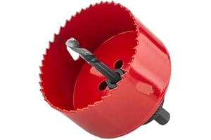 MACHSWON 145 mm, 1 broca para sierra perforadora M42, bimetal, para madera, plástico, aluminio