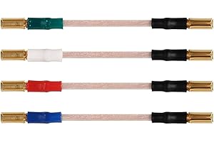 Audio-Technica Audio AT6108 Kabel (Patrone auf Headshell), farbkodiert, gold