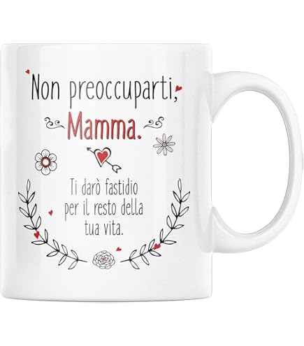 Cucchiaio Regalo Per Mamma - In Acciaio Inox, Inciso 'Mamma', Per Dessert, Tè, Compleanno O Natale