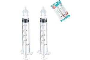 AEUEZXX Nasendusche, 2 Stück Baby Nasendusche, Nasenspüler, 10 ml Professionelle Nasenspülung, Nasenspüler für Babys, Wiederverwendbar, Tragbar(Transparent)