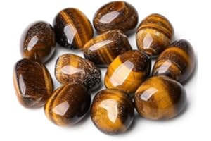 ‎XIANNVXI XIANNVXI Tiger's Eye Crystals Gemstones Large Tumbled Stones Crystal Stones Natural Stone (100g)