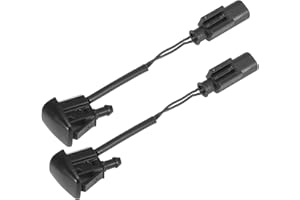 Veciado 1 Paar Beheizbare SpritzdüSe für Windschutzscheibe 61667046060 für 5Er E60 E61 2004-2010 525I 528I 530I 535I