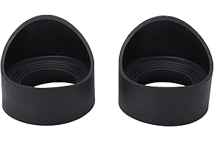 GOWENIC 2pcs Oculaires de Microscope, œilletons en Caoutchouc pour Oculaires, œilletons Pliables en œil de Taureau Surdimensionnés, Accessoires de Traceurs Mono Binoculaires, pour la Protection des Yeux