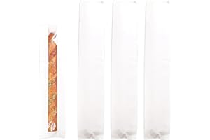 ERICETION Baguette Papiertüten Mit Klarem Vorderem Fenster, Frisches Brotlaib Kraftpacktaschen, Langes Brot Kraftpapier Bäckerei Aufbewahrungstasche Für Hausgemachtes Brot, Französisches Brot, Sandwich