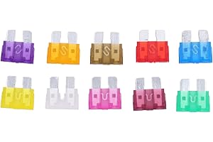 80 SZTUK Bezpieczniki Samochodowe Podłącz Bezpieczniki Samochodowe Bezpieczniki ze Stopu Cynku 3/5/7,5/10/15/20/25/30/35/40A Zestaw Asortymentowy Bezpieczników Ochrona Obwodu