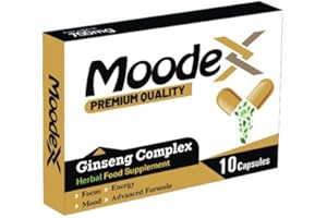 MoodeX Gold-New Stronger for Longer Formula for Men - Ultra Strong Performance Enhancing Pills, Stamina Endurance Booster Gold Supplement Pills for Men - 10 Ginseng Capsules 700MG