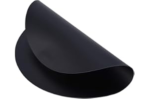 DIOCHE Tappetino per Record Tappetino per Record in Vera Pelle Giradischi Statico Tappetino per Record Padostatico Piatto Morbido in Vera Pelle (Spessore 1,5 mm)