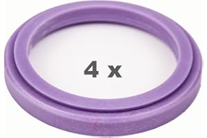 4 x pneugo! Anelli di centraggio per cerchi in alluminio 76.0 mm - 57.1 mm
