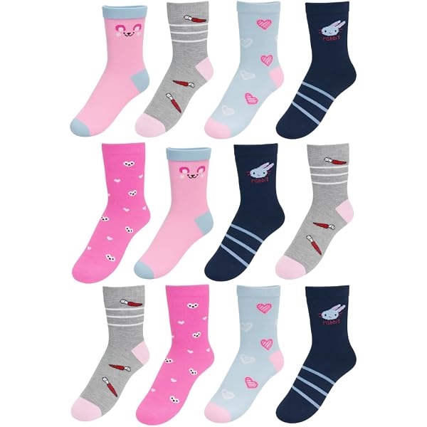 Chaussettes Enfant Sport En Coton - 5 Paires Motifs Dinosaures Jungle - Taille 3-12 Ans - Pour Garçons Et Filles - Confort Et Style Fun