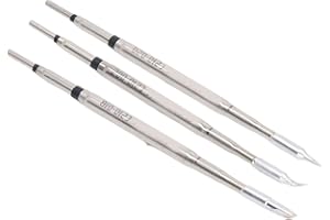 OUMEFAR Punta de Soldador, Cabezal de Soldadura de Metal, Accesorios de Estación de Retrabajo de Soldadura de Repuesto o Modelo JBC 210, Adecuado para Espacio Fino, Reparación de Chips(C210 020 Punta Recta)