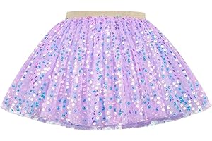 Hykiee Jupes Tutu Filles, Douceur Bébé Enfant Princesse Paillettes étincelantes Jupon Déguisement Carnaval Anniversaire Danse Robe Fille Costume Bebe 2 3 4 5 6 Ans
