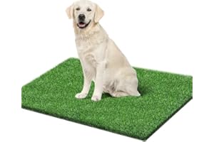 STARROAD-TIM 80 * 130CM Kunstrasen Outdoor Hundeklo für Zuhause Hundetoilette Wohnung Hundetoilette Balkon Wiederverwendbare Trainingsunterlagen für Hunde Waschbar Haustier-Urinunterlage Rasen