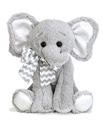 Bearington CollectionLil' Spout Elephant Piggy Bank with Noise 10" Lil' Spout Grey