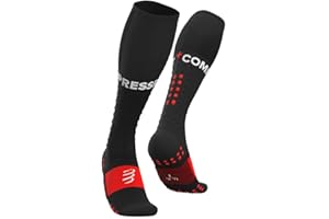 COMPRESSPORT - Chaussettes de Compression Full Socks Run - Soutien des Muscles - Running et Triathlon - Pour Entraînement et Compétition - Ultra légère