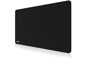 TITANWOLF - Grande Tappetino Mouse da Gioco - XXL Oversize Mousepad - Dimensione 1000x600 mm - XXL Formato Oversize da scrivania e Tavolo - per Mouse e Tastiera – Nero